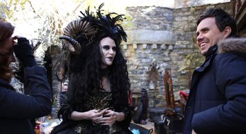 Erik Peter Carlson on the set of A Fairy Tale After All.