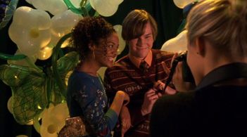 Tessa Thompson and Caleb Steinmeyer in Veronica Mars (2004)