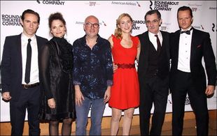 Alessandro Nivola, Mary Elizabeth Mastrantonio, Lindsay Posner, Charlotte Parry, Roger Rees and Chandler Williams, Broad