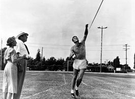 Bob Mathias and Melba Mathias in The Bob Mathias Story (1954)