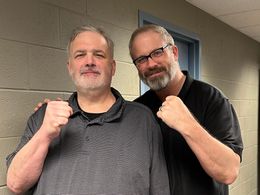 Shawn Rech and Dallas Sonnier wrapping Convicting A Murderer.