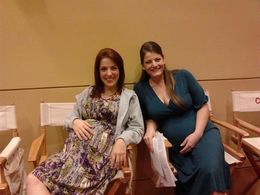 Julie Ivey - on set - Film: What to Expect When You're Expecting