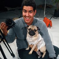 Julian directing Doug The Pug