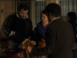 Vicky Binns, Craig Charles, and Alan Halsall in Coronation Street (1960)