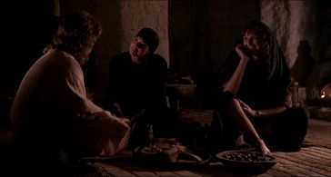 Randy Danson and Peggy Gormley in The Last Temptation of Christ (1988)