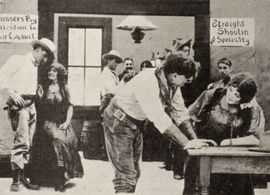 Gilbert M. 'Broncho Billy' Anderson and Gladys Field in The Lucky Card (1911)
