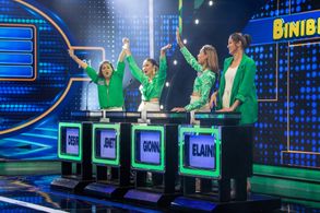 Jeanette Fernando, Gionna Cabrera, Elaine Kay Moll, and Ma. Desiree Verdadero in Family Feud Philippines (2022)