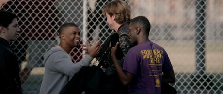 Jerry O'Connell, Justin Long, Bobby Ray Cauley Jr., and Bernard David Jones in The Lookalike (2014)