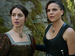 Lana Parrilla and Adelaide Kane in Once Upon a Time (2011)