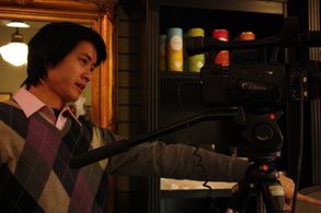 Directing on the set of 