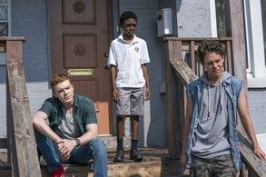 Cameron Monaghan, Ethan Cutkosky, and Christian Isaiah in Shameless (2011)