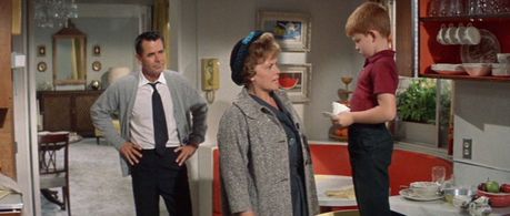 Ron Howard, Glenn Ford, and Roberta Sherwood in The Courtship of Eddie's Father (1963)