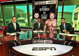 Bernardo Osuna, Andre Ward, and Timothy Bradley Jr. in Top Rank Boxing on ESPN: Unified Light Heavyweight Championship: 