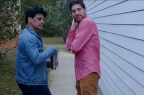 Antonio Rufino on set filming Double Dads TV Movie Pilot filmed in Atlanta, Georgia