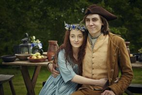 Alexander Arnold and Gracee O'Brien in Poldark (2015)
