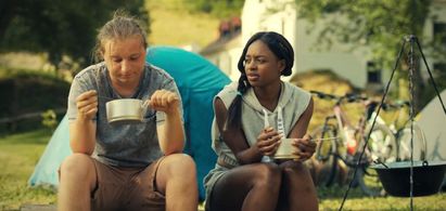 Esther Lubadika and Vojtech Machuta in Bikers (2017)