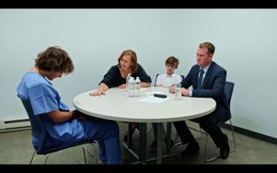 Michael Oilar, Jack Quinn, Rebecca Richards, and Thatcher Jacobs in Wild Life (2022)