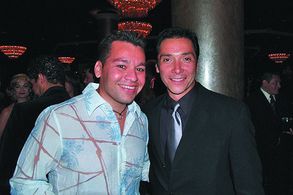 At the Golden Eagle Awards at the Beverly Hilton with Benito Martinez.