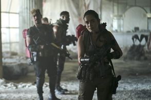 Ana de la Reguera, Omari Hardwick, and Raúl Castillo in Army of the Dead (2021)