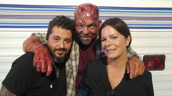 After makeup on set of Code Black (CBS) with Marcia Gay Harden and make-up artisit
