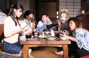 Yoshiko Miyazaki, Ken'ichi Matsuyama, and Ryô Katô in Detroit Metal City (2008)