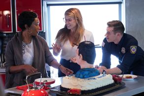 Angela Bassett, Connie Britton, and Oliver Stark in 9-1-1 (2018)