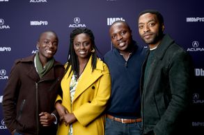 Chiwetel Ejiofor, Aïssa Maïga, William Kamkwamba, and Maxwell Simba at an event for The IMDb Studio at Sundance (2015)