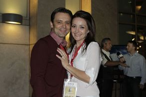 Elizabeta Vidovic with Mario Vidovic at the Hollywood Film Festival