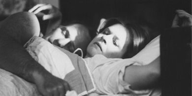 Pierre Gobeil and Luce Guilbeault in Le temps de l'avant (1975)