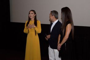 Aizhan LighG at the HFPA screening of Tomiris film
