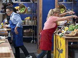 Tonya Harding and Alec Mapa in Worst Cooks in America: Waited on Hand and Foot (2019)