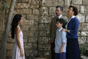 Rami Heuberger, Gilya Stern, Ido Port, and Anat Klausner in The Little Traitor (2007)