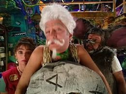 Mark Ritts, Eliza Schneider, and Paul Zaloom in Beakman's World (1992)