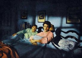 William Hopper and Nancy Kelly in The Bad Seed (1956)