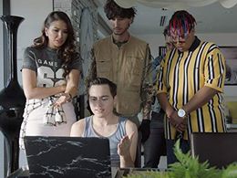 Madeline Whitby and Brandon Wardell in Like and Subscribe (2018)