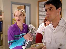 Samantha Healy, Libby Tanner, and Ben Tari in All Saints (1998)