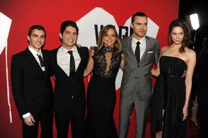 Nicholas Hoult, Jonathan Levine, Teresa Palmer, Dave Franco, and Lio Tipton at an event for Warm Bodies (2013)