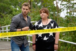 Mike Vogel and Jolene Purdy in Under the Dome (2013)