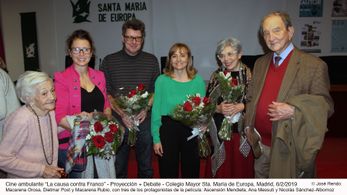 Nicolás Sánchez Albornoz, Dietmar Post, Ana Messuti, and Ascensión Mendieta at an event for Franco on Trial: The Spanish