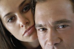 Guenia Lemos and Steve Parlavecchio in Father Son Holy Ghost (2003)