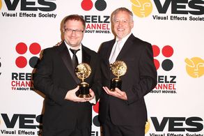 with producer Phillip Hillenbrand at the 2011 VES Awards