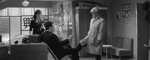 Tôru Abe and Michitarô Mizushima in Take Aim at the Police Van (1960)