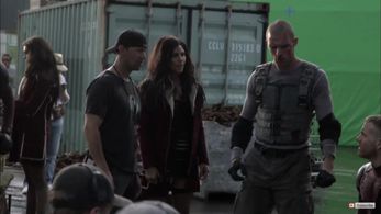 Behind the scenes on set of Deadpool