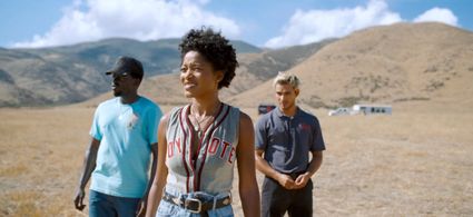 Keke Palmer, Daniel Kaluuya, and Brandon Perea in Nope (2022)