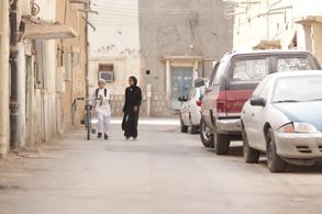 Waad Mohammed and Abdullrahman Al Gohani in Wadjda (2012)