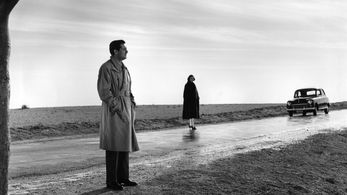 Lucia Bosè and Alberto Closas in Death of a Cyclist (1955)