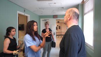 Delusional Set Photo with Anais Almonte