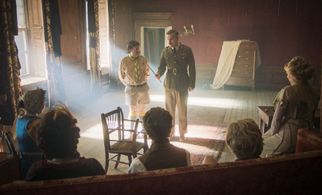 Simon Farnaby, Jim Howick, Ben Willbond, Katy Wix, Mathew Baynton, and Lolly Adefope in Ghosts (2019)