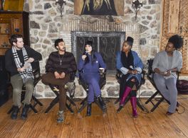 Wade Allain-Marcus, Vivian Bang, Michael Bezjian, Lisa Tharps, Ben Lyons, and Ashley Blaine Featherson-Jenkins