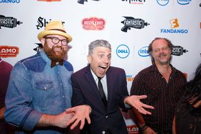 Robert Boocheck and Larry Fessenden at an event for ABCs of Death 2 (2014)
